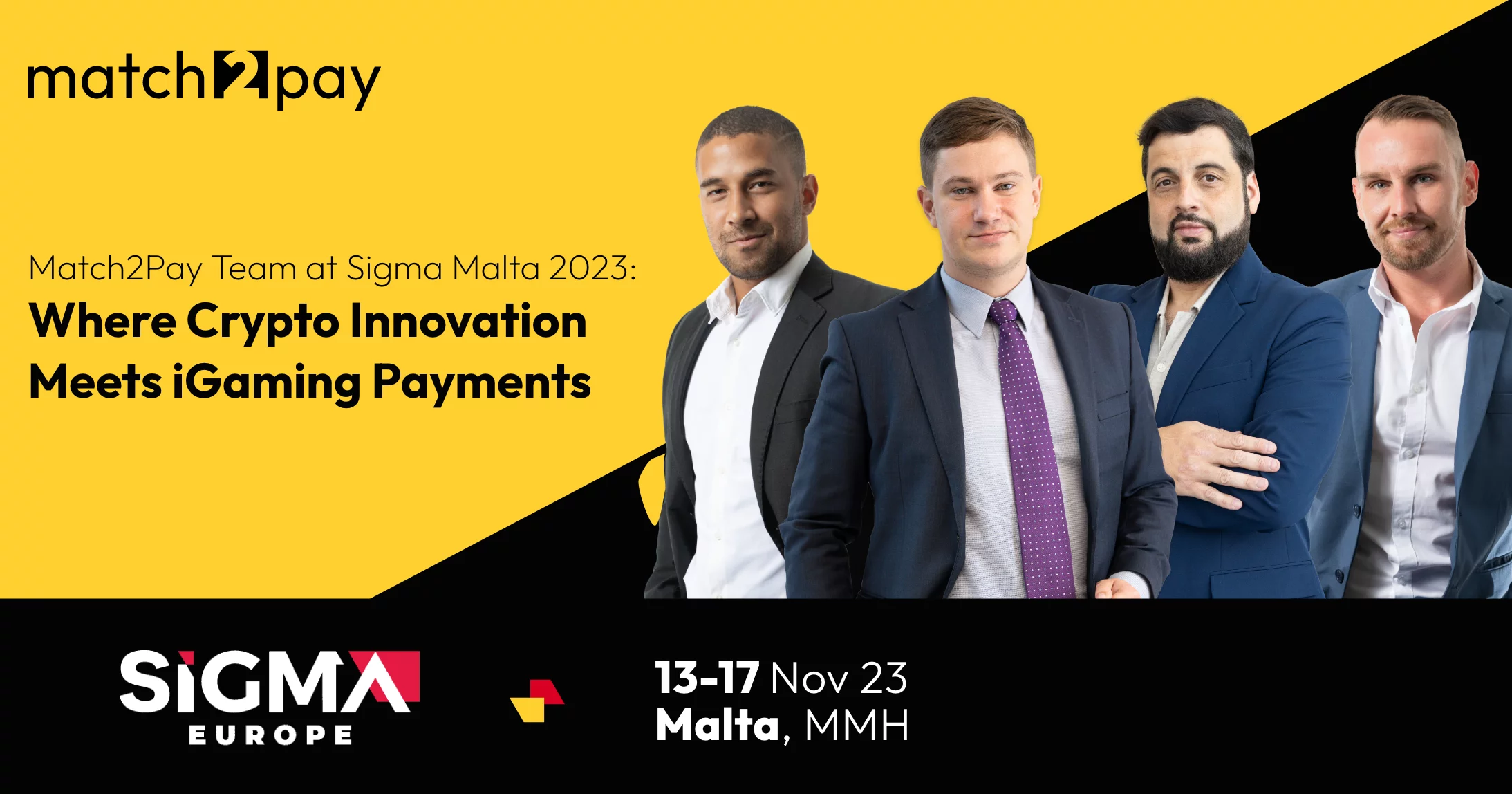 Match2Pay Team at Sigma Malta 2023: Where Crypto Innovation Meets iGaming Payments
